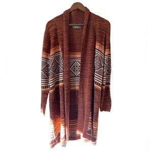 Natural Reflections Aztec Longline Cardigan